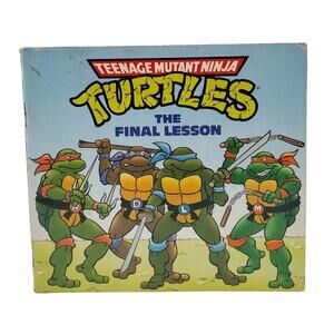Teenage Mutant Ninja Turtles The Final Lesson Illustrated 1990 Small Book VTG